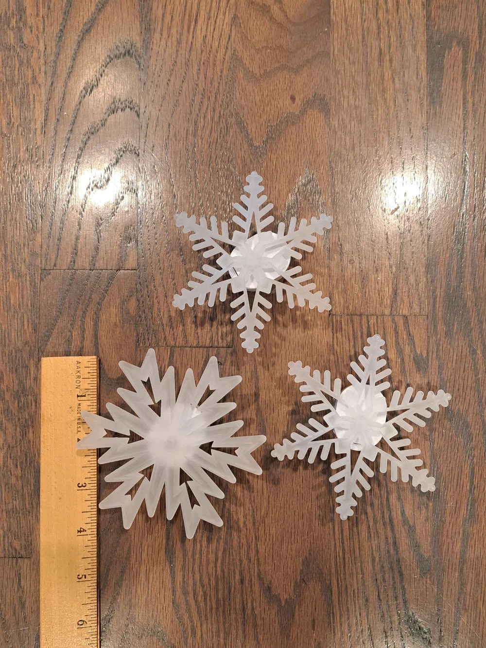 Decorative Snowflake Color Changing Lights - Set of 3